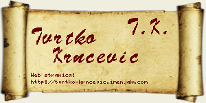Tvrtko Krnčević vizit kartica